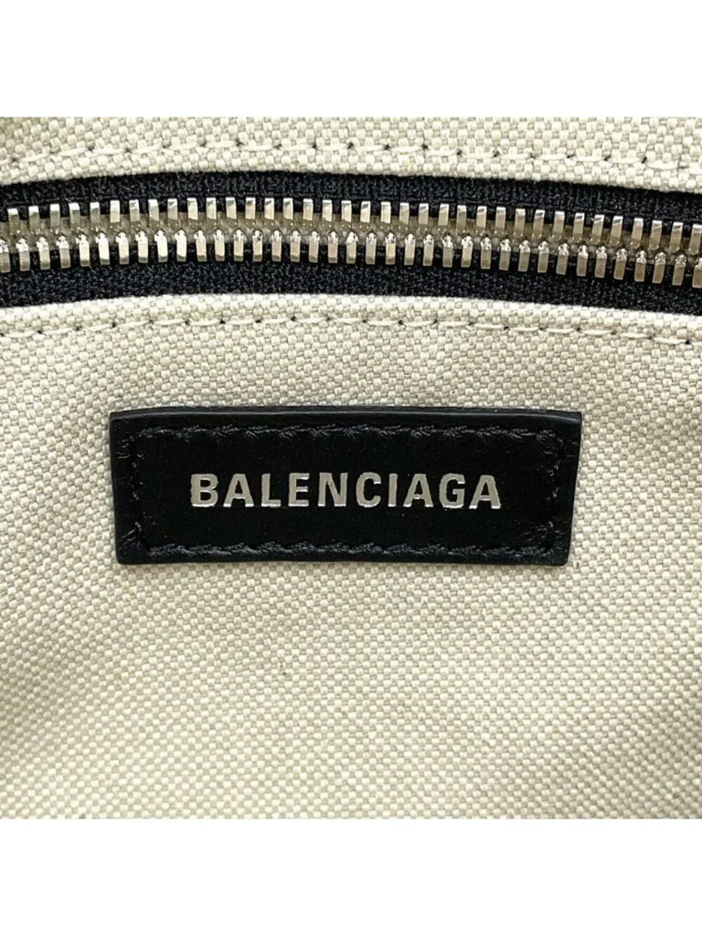 Balenciaga Shoulder Bag Biarritz Small Canvas Leather Black